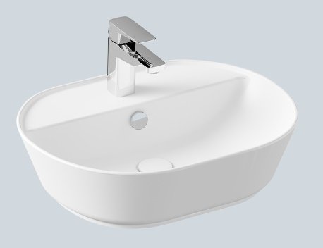 VitrA GeoTezgah Üstü Çanak Lavabo 55 cm Mat Beyaz 7428B001-0001